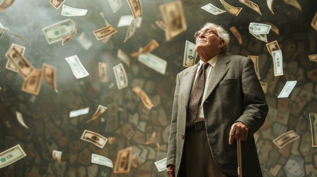 Un homme âgé en costume